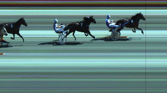 Målfoto for løp 6 på bane JA den 07.07.2018