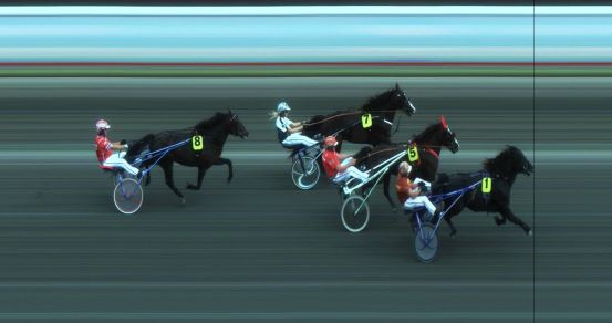 Målfoto for løp 1 på bane JA den 03.08.2018