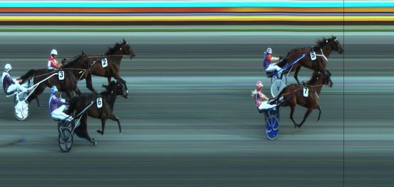 Målfoto for løp 5 på bane JA den 05.08.2018