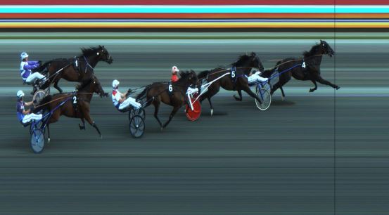 Målfoto for løp 6 på bane JA den 05.08.2018