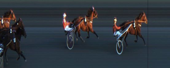 Målfoto for løp 6 på bane JA den 13.08.2018