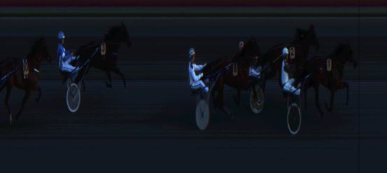 Målfoto for løp 7 på bane JA den 13.08.2018