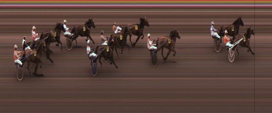 Målfoto for løp 1 på bane JA den 27.08.2018