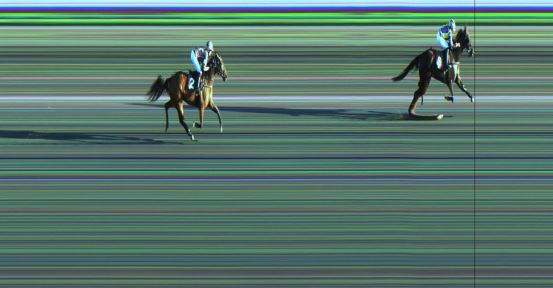 Målfoto for løp 3 på bane JA den 02.09.2018