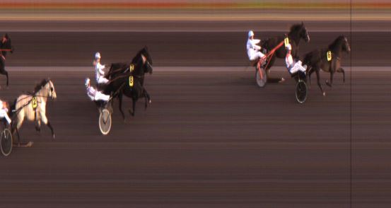 Målfoto for løp 1 på bane JA den 28.09.2018