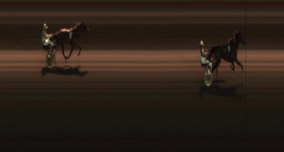 Målfoto for løp 2 på bane JA den 28.09.2018