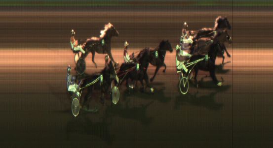 Målfoto for løp 4 på bane JA den 28.09.2018