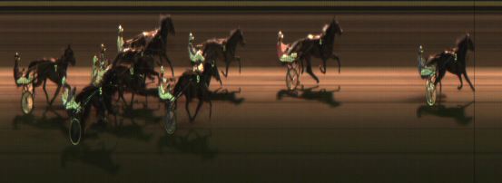 Målfoto for løp 6 på bane JA den 12.10.2018