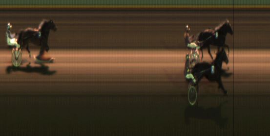 Målfoto for løp 2 på bane JA den 26.10.2018