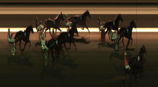 Målfoto for løp 2 på bane JA den 25.11.2018