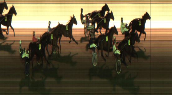 Målfoto for løp 1 på bane JA den 07.12.2018