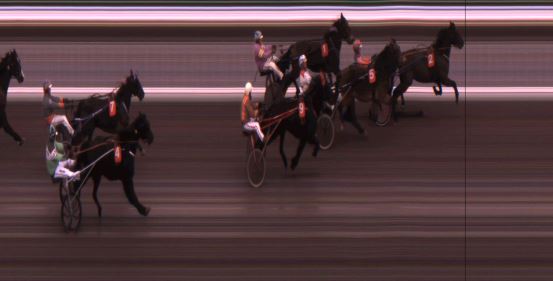 Målfoto for løp 3 på bane JA den 20.12.2018