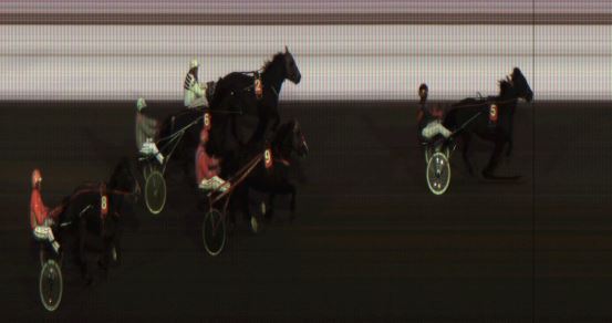 Målfoto for løp 3 på bane JA den 23.12.2018