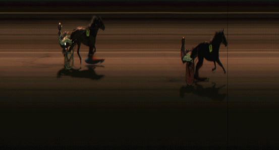 Målfoto for løp 1 på bane JA den 04.01.2019