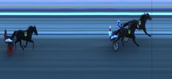 Målfoto for løp 1 på bane JA den 12.01.2019