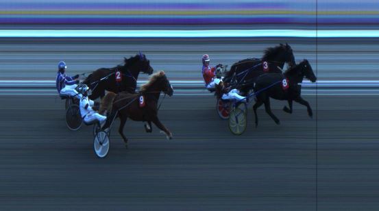 Målfoto for løp 3 på bane JA den 12.01.2019