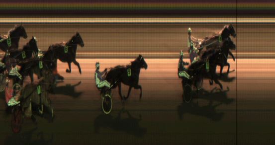 Målfoto for løp 9 på bane JA den 12.01.2019