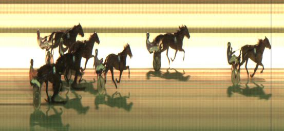 Målfoto for løp 2 på bane JA den 01.02.2019