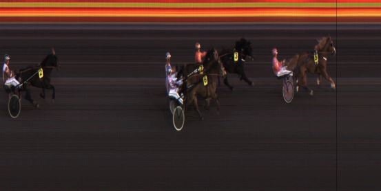 Målfoto for løp 1 på bane JA den 29.03.2019