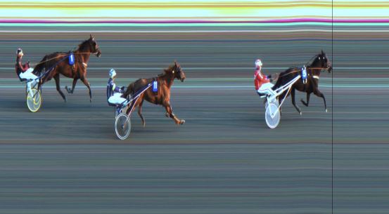 Målfoto for løp 2 på bane JA den 05.04.2019