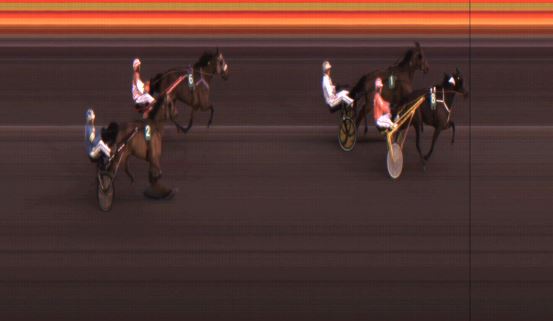 Målfoto for løp 4 på bane JA den 05.04.2019