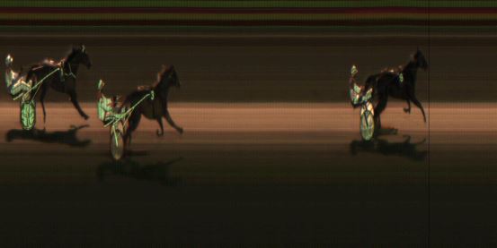 Målfoto for løp 6 på bane JA den 05.04.2019