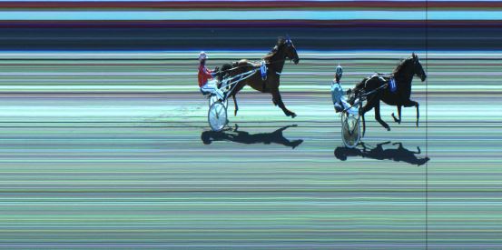 Målfoto for løp 2 på bane JA den 08.04.2019