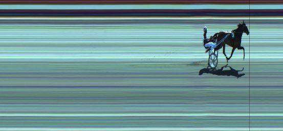 Målfoto for løp 4 på bane JA den 08.04.2019