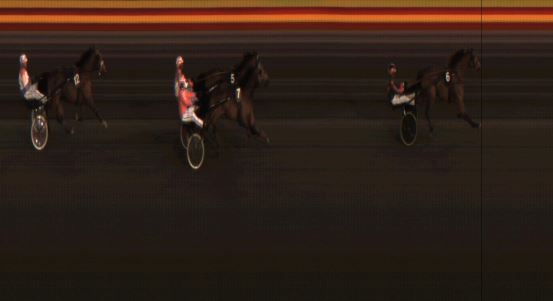 Målfoto for løp 6 på bane JA den 15.04.2019