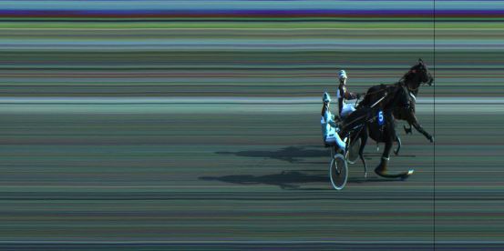 Målfoto for løp 2 på bane JA den 28.04.2019