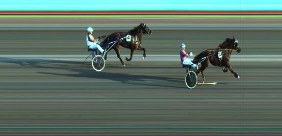 Målfoto for løp 5 på bane JA den 28.04.2019