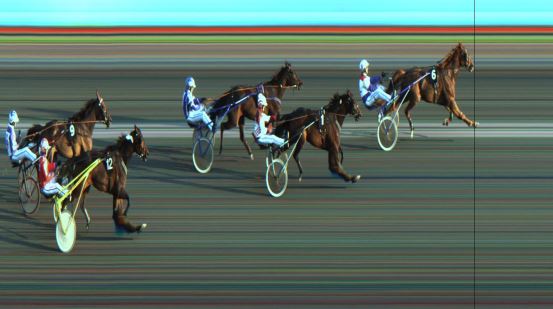 Målfoto for løp 6 på bane JA den 28.04.2019