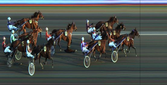 Målfoto for løp 7 på bane JA den 28.04.2019