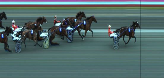 Målfoto for løp 2 på bane JA den 18.05.2019