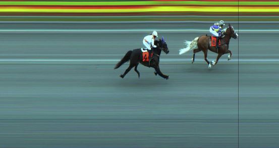 Målfoto for løp 3 på bane JA den 02.06.2019