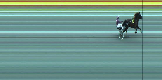 Målfoto for løp 1 på bane JA den 01.07.2019