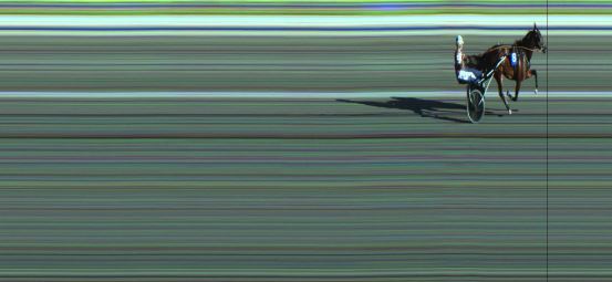 Målfoto for løp 2 på bane JA den 04.07.2019