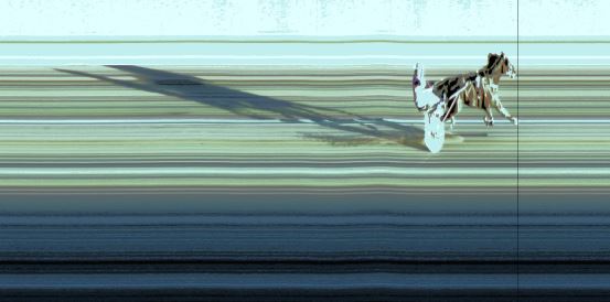 Målfoto for løp 6 på bane JA den 04.07.2019