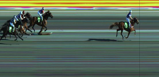 Målfoto for løp 1 på bane JA den 05.07.2019