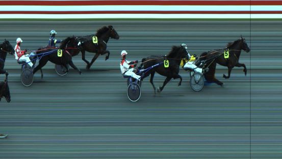 Målfoto for løp 1 på bane JA den 06.07.2019