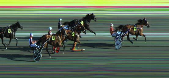 Målfoto for løp 1 på bane JA den 02.08.2019