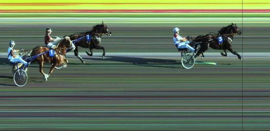 Målfoto for løp 2 på bane JA den 02.08.2019