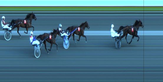 Målfoto for løp 3 på bane JA den 12.08.2019