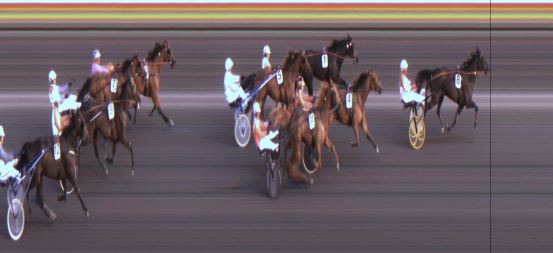 Målfoto for løp 5 på bane JA den 12.08.2019