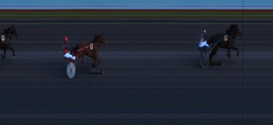 Målfoto for løp 7 på bane JA den 12.08.2019