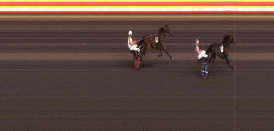 Målfoto for løp 5 på bane JA den 23.08.2019