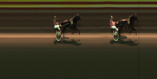 Målfoto for løp 7 på bane JA den 23.08.2019