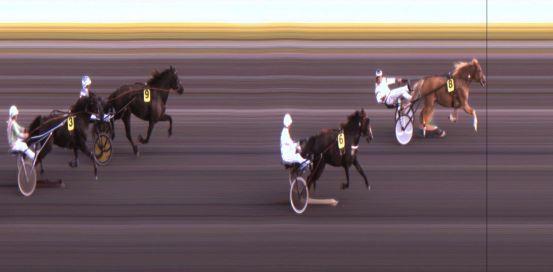 Målfoto for løp 1 på bane JA den 20.09.2019