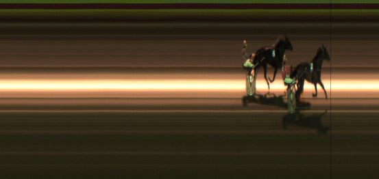 Målfoto for løp 2 på bane JA den 27.09.2019