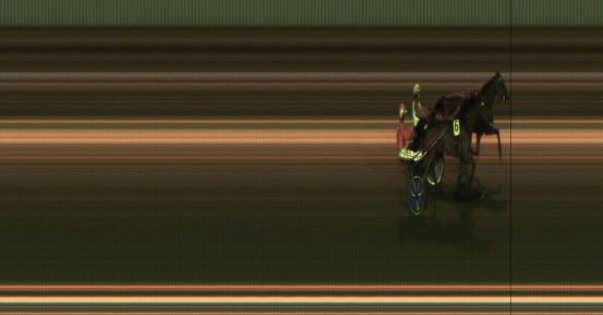 Målfoto for løp 1 på bane JA den 11.10.2019